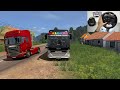 Scania Off-Road Bus Driving | Steering wheel + Shifter Logitechg29 gameplay | Euro truck simulator 2