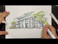 HOW TO DRAW A HOUSE - EASY SKETCH TUTORIAL - 110