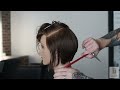 How-to cut a graduated bob // Bob with graduation // Step by Step medium length haircut // Salon 124