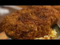 Giant meat! Sumo wrestler’s cutlet bowl - Katsudon - Japanese street food