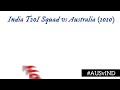 Team India T20I Squad | Australia vs India T20I series 2020 |