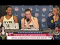 Caitlin Clark, Aliyah Boston, and Temi Fagbenle's Postgame Interviews | Fever vs. Sparks