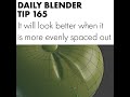 Daily Blender Tip 165 - Modeling folds in cloth