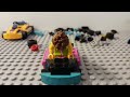 Lego man builds a Lego car! Stop motion!