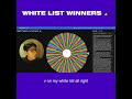 'ORBITS' — WHITE LIST WINNERS 🎉