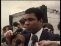 Muhammad Ali arriving in Newcastle, England 1978