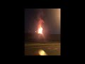 Palm tree catches on fire (tbs-gc news)(Santa Ana news)