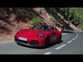 Exhaust Sound of 2025 Porsche 911 Targa 4 GTS in Carmine Red