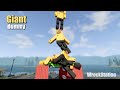 Dummy Crash Test #2: Old vs New vs Giant Dummy - Beamng drive