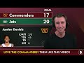 Commanders INSTANT Reaction, Winners & Losers After 20-17 Loss vs. Jets | Jayden Daniels Is Ready!