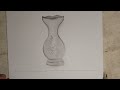 Cara menggambar 2 dimensi | gambar vas bunga | #tugassekolah #senibudaya #tugassenibudaya