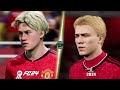 EA FC 24 vs eFootball 2024 - MANCHESTER UNITED Player Faces Comparison (Rashford, Garnacho, Bruno)