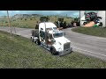Triple Big Trailer Transport - American Truck Simulator -Steering Wheel and Shifter Gameplay