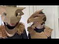 How to make a Cardboard Dragon Head