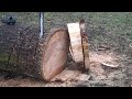 Chainsaw Cuts Crooked Curved Cuts. Bar Dressing and repair. Before and After.