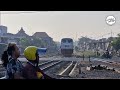 PASUKAN KERETA PAGI SIBUK PENUHI STASIUN UJUNG KOTA SURABAYA!! Berburu Kereta Api di Stasiun Semut