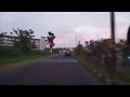 Suasana senja di jalan lingkar Manado dan Minut