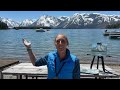 Plein air PALETTE KNIFE Painting in Grand Teton National Park, Wyoming! Jackson Lake