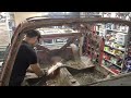 1970 Plymouth Cuda Cut down and rust removal. There is nothing left... restoration video series 2