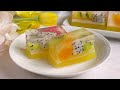 Fruit Jelly Cubes | Agar-agar Recipes | 果冻块食谱 | 燕菜糕食谱