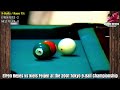 CAN YOU DO MY MAGIC SHOT NIELS FEIJEN REPLIED NOPE TO EFREN REYES at 2001 TOKYO 9-BALL CHAMPIONSHIP