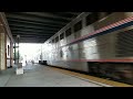 Amtrak Coast Starlight 11 zooms through Camarillo, CA heading south on 8/21/2019