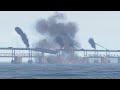 Ukrainian Stealth Submarine Destroys important Crimean bridge Supports with Torpedo Strike