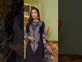 Charizma Black & White Printed Lawn With Embroidered Chiffon Dupatta