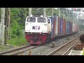 HAMPIR TERHALANG KERETA KONTAINER !! HUNTING KERETA API DI STASIUN PONDOK JATI SPESIAL LOKOMOTIF RnB