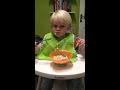 Boy remembers he has a spoon