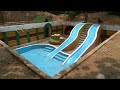 120 Days Building Underground House With Water Slide To Swimming Pool