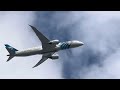 Boeing 787-9, Egypt Air, departing from CHS. Love the sound of those RR engines!