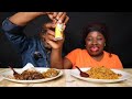 Epic Mukbang Prank: Fart Spray Chaos Coconut Jollof Rice & Grilled Chicken | African Food Mukbang