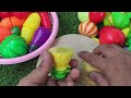 6 minutes Wooden and Plastic Fruit and Vegetable/ ASMR no talking