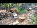 RC EXCAVATOR hampir terbalik ,RC PIC UP wpl, RC truk,proses pembuatan jalan 👍