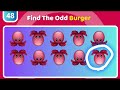 Find the ODD One Out - Junk Food Edition 🍔🍕🍩 Easy, Medium, Hard | Quiz spaceman
