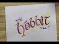 Calligraphy with Gandalf!