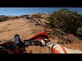 Hell's Revenge dirt bike ride in Moab, Utah