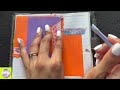 ✨ASMR✨Aesthetic Journaling - Purple and Orange Theme