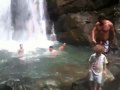Waterfall in rainforrest in Purto Rico