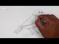 Simple Bird Drawing | Easy Pencil Sketch and Shading #drawing