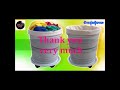 DIY from plastic buckets Cloth basket with wheels Recycle plastic paint bucket Byunclenui