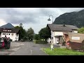 Car Drive 4K - rainy Day in Austrian Alps (Brand-Bürserberg-Bürs) only Driving and Car Sound