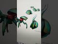 turning alien drawings into Spore Creatures last video of the series: Beenabber and Insectiod