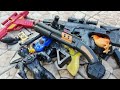 Membersihkan Nerf Guns, AK47 Nerf, Nerf Shotgun, Nerf Pistol, M16 Nerf, M4 Nerf, Sniper Rifle