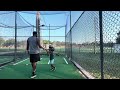 WATCH THIS 4 YEAR OLD HIT BASEBALLS AT THE BATTING CAGE WITH HIS DAD!!!⚾️🤣