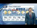 Video: Showers possible amid seasonably cool weather