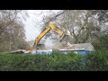 My neighbor's house being torn down