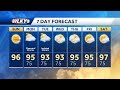 Sunday forecast:  a very warm Father's Day