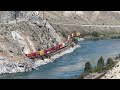 CN, CP & Rocky Mountaineer in the Thompson –  Lytton to Ashcroft   HD 1080p